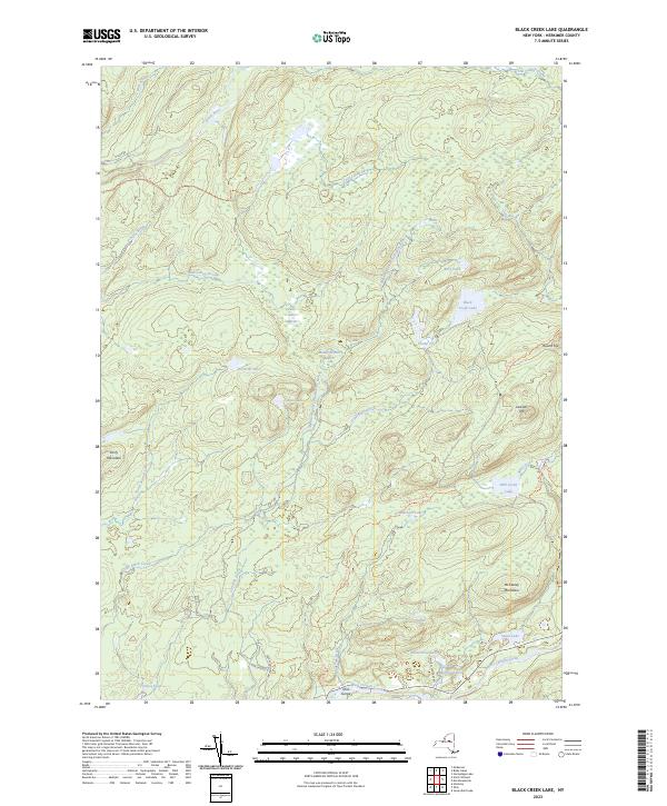 USGS Topographic Map – Black Creek Lake