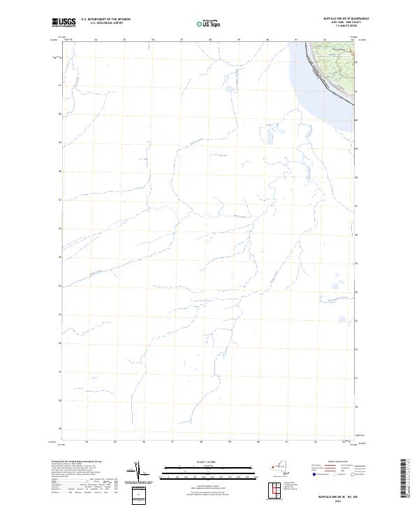 USGS Topographic Map – Buffalo NW OE W