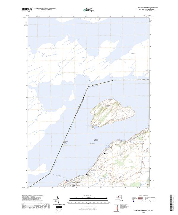 USGS Topographic Map – Cape Vincent North