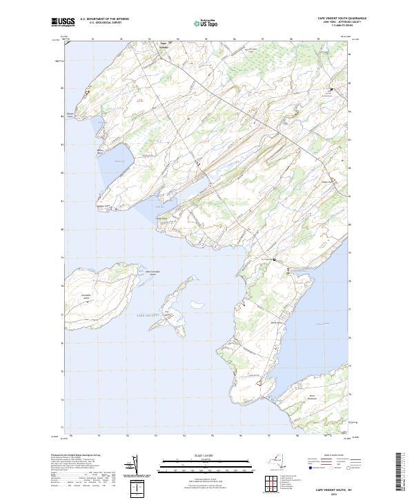 USGS Topographic Map – Cape Vincent South