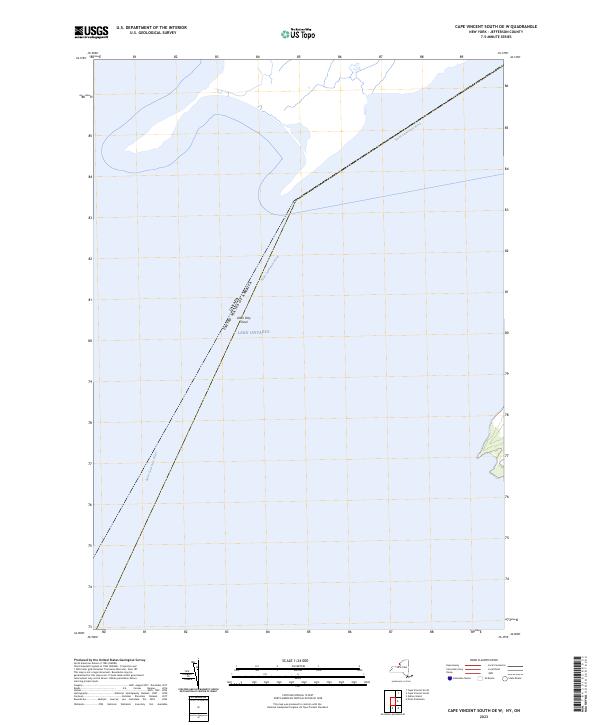 USGS Topographic Map – Cape Vincent South OE W