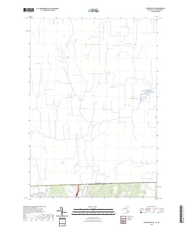 2023 Map of Champlain OE N, 2023 Print