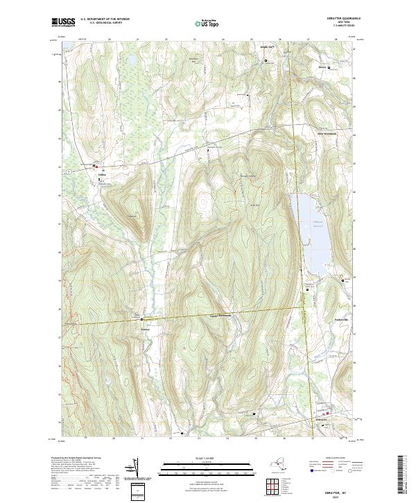 USGS Topographic Map – DeRuyter