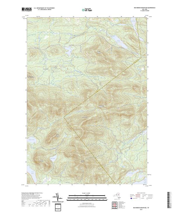 USGS Topographic Map – Dun Brook Mountain