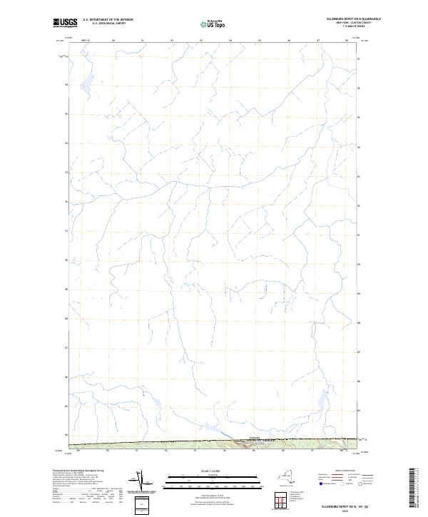 USGS Topographic Map – Ellenburg Depot OE N
