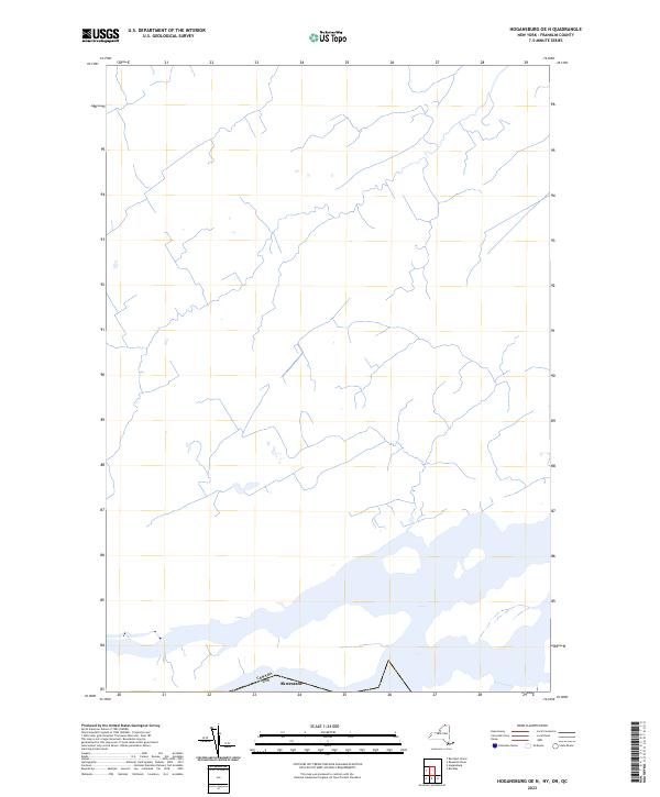 2023 Map of Hogansburg OE N, 2023 Print