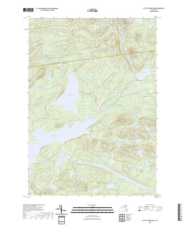 USGS Topographic Map – Little Tupper Lake