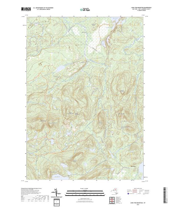 USGS Topographic Map – Long Tom Mountain