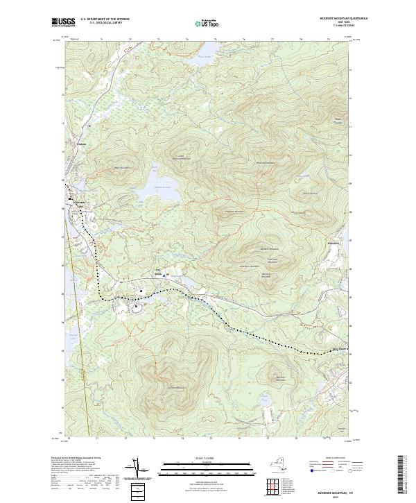 USGS Topographic Map – McKenzie Mountain