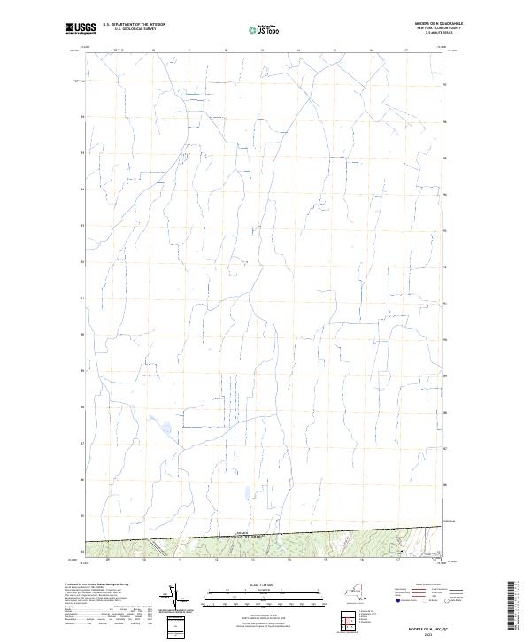 USGS Topographic Map – Mooers OE N