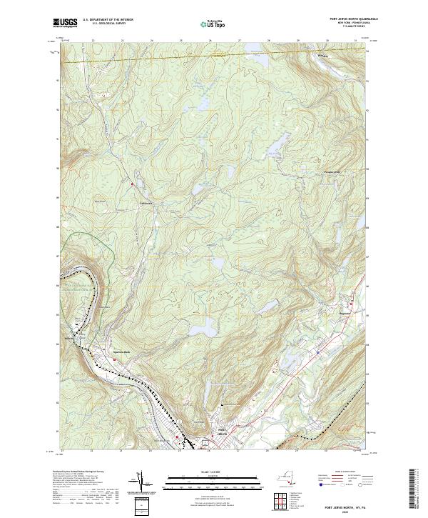 USGS Topographic Map – Port Jervis North