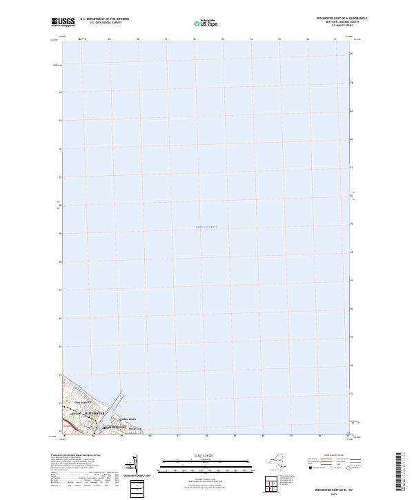 USGS Topographic Map – Rochester East OE N