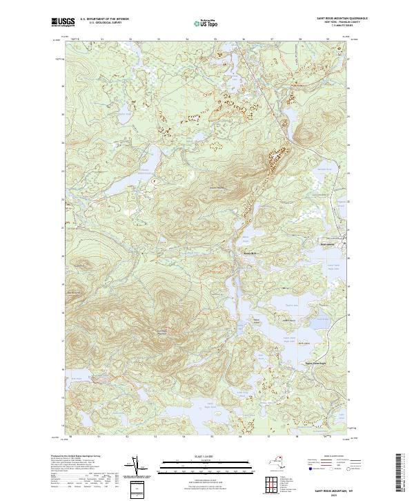 USGS Topographic Map – Saint Regis Mountain