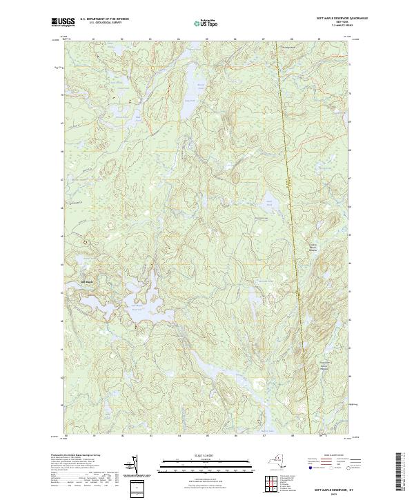 USGS Topographic Map – Soft Maple Reservoir