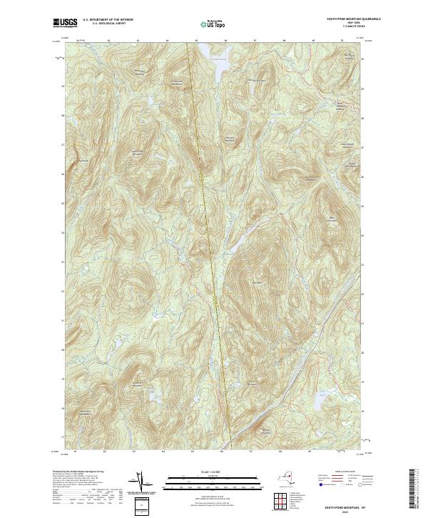 USGS Topographic Map – South Pond Mountain