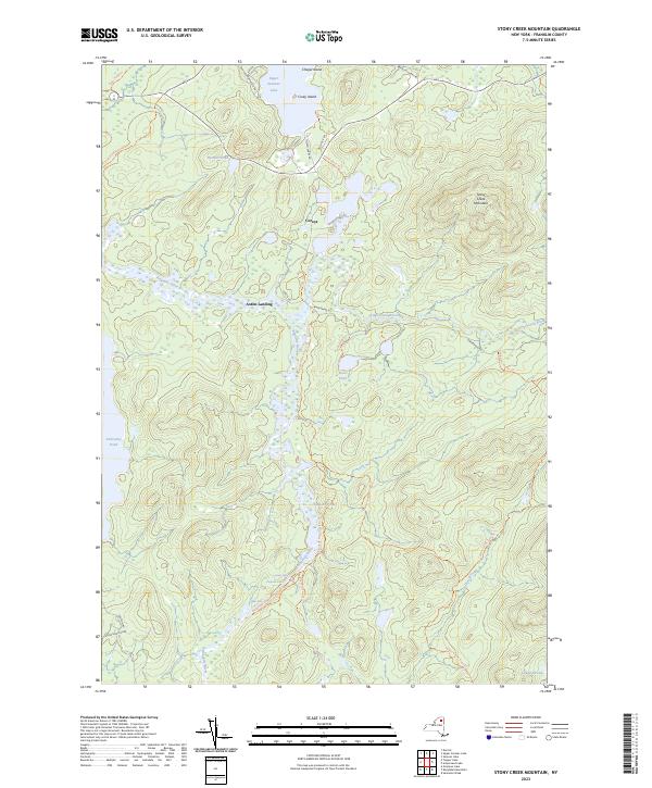USGS Topographic Map – Stony Creek Mountain