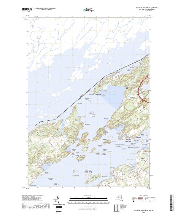 USGS Topographic Map – Thousand Island Park