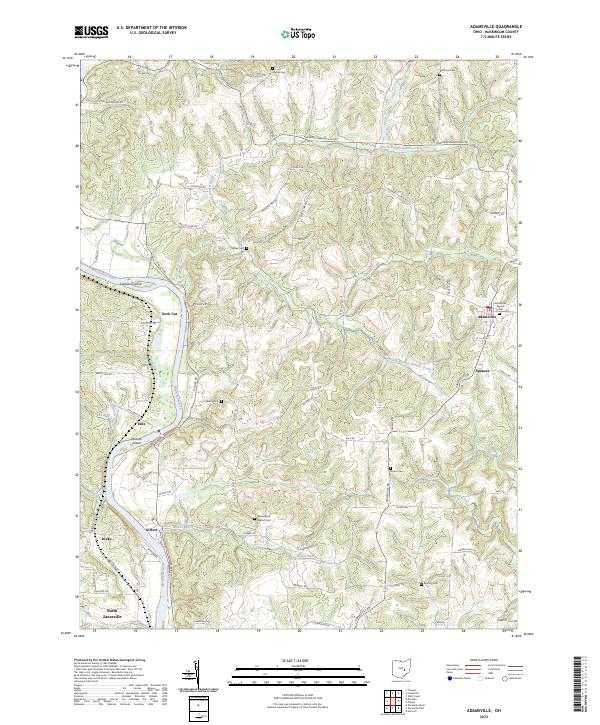 USGS Topographic Map – Adamsville