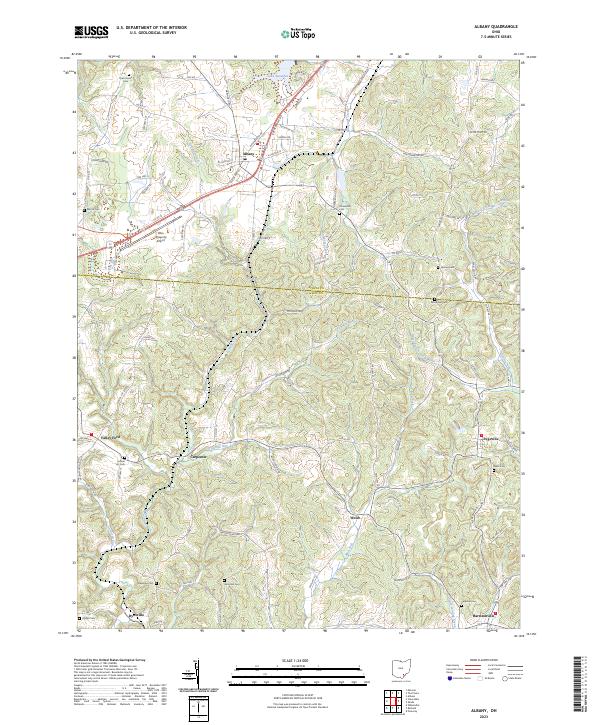 USGS Topographic Map – Albany