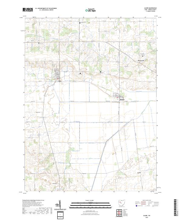 USGS Topographic Map – Alger