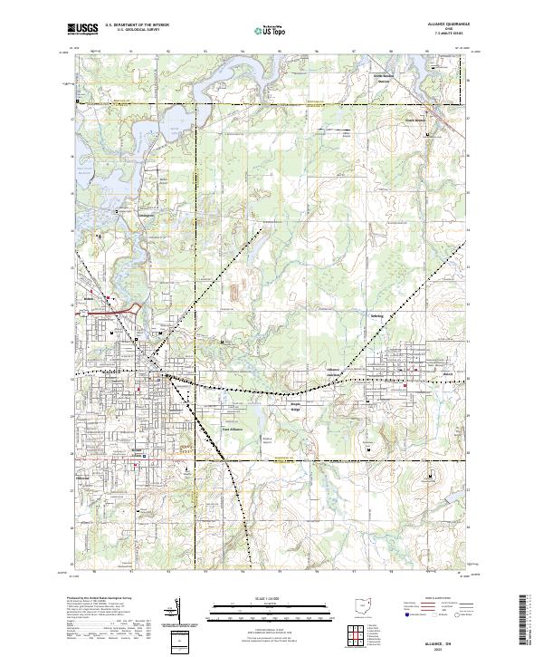 USGS Topographic Map – Alliance