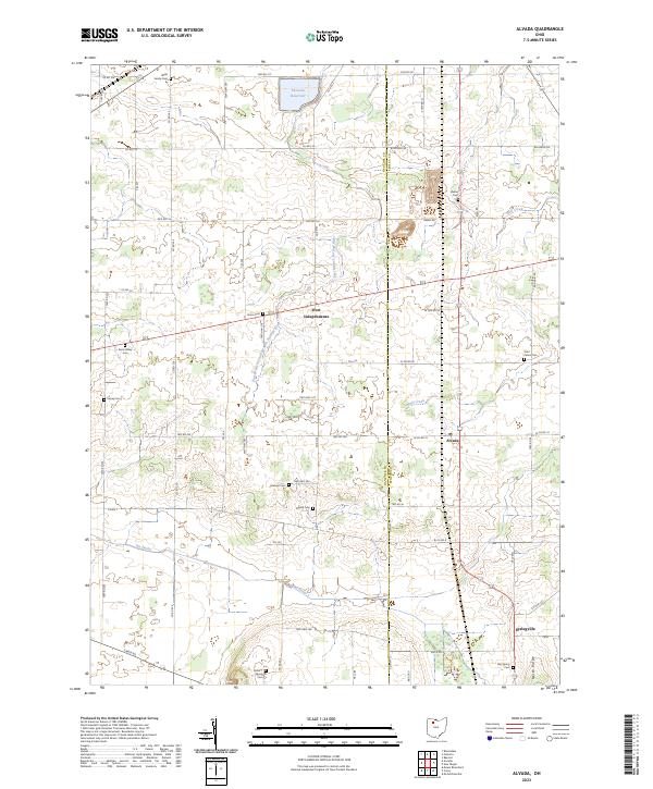 USGS Topographic Map – Alvada