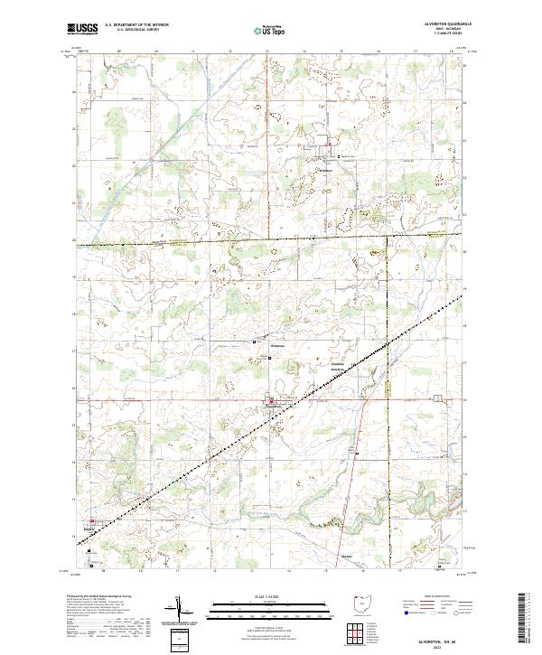 USGS Topographic Map – Alvordton
