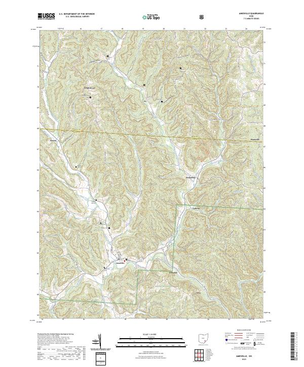 USGS Topographic Map – Amesville