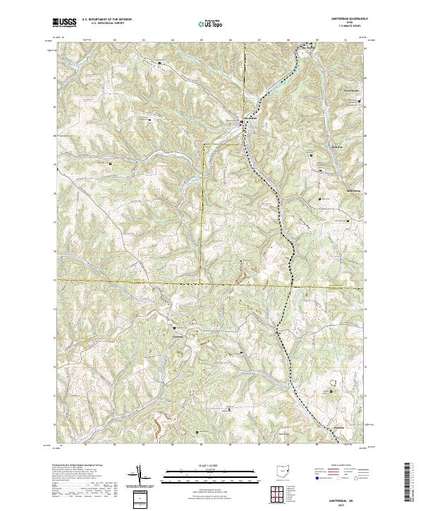 USGS Topographic Map – Amsterdam
