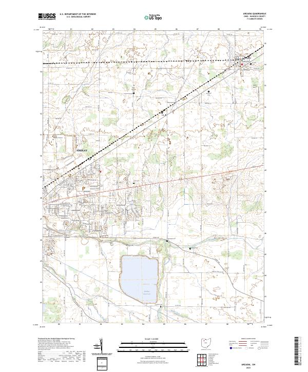 USGS Topographic Map – Arcadia