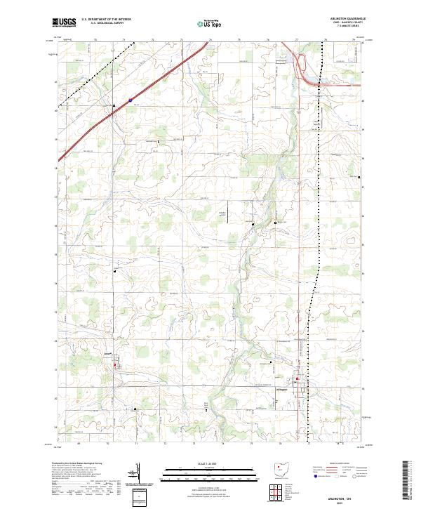 USGS Topographic Map – Arlington