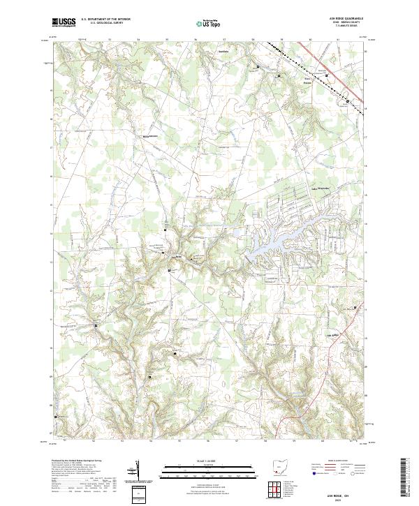 USGS Topographic Map – Ash Ridge