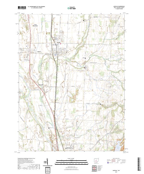 USGS Topographic Map – Ashville