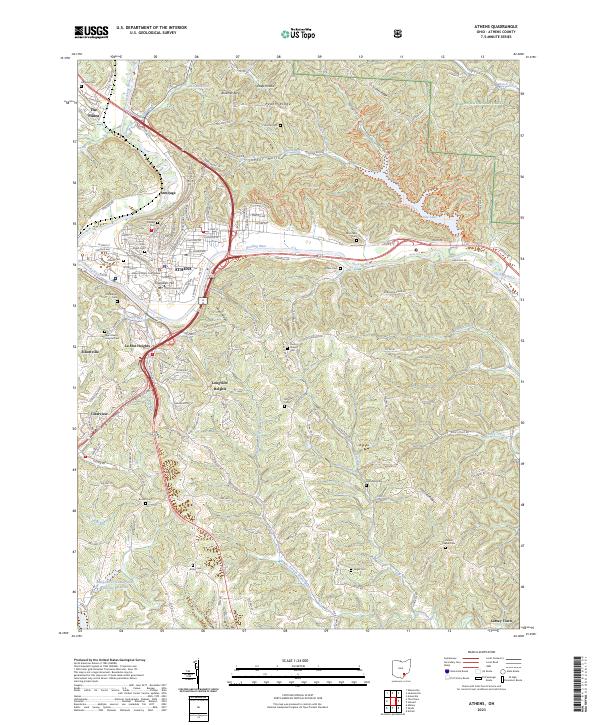 USGS Topographic Map – Athens