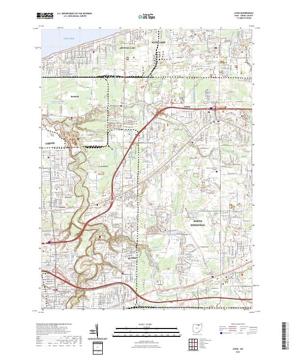 USGS Topographic Map – Avon