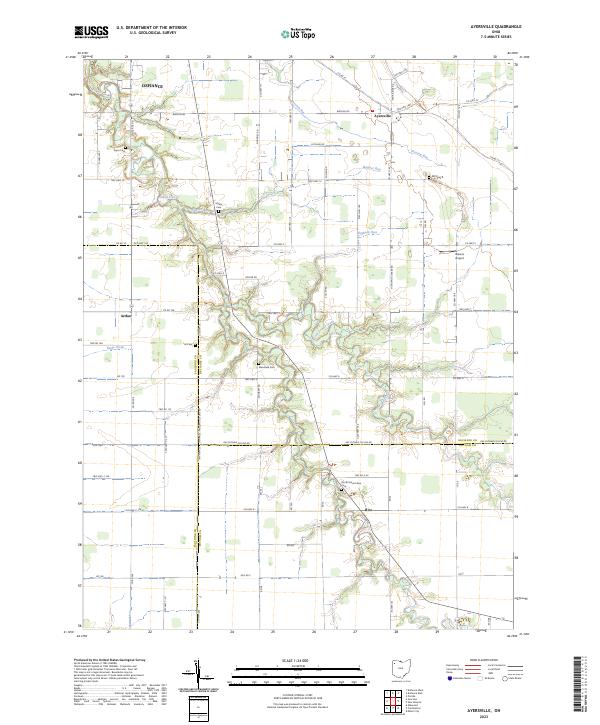 USGS Topographic Map – Ayersville
