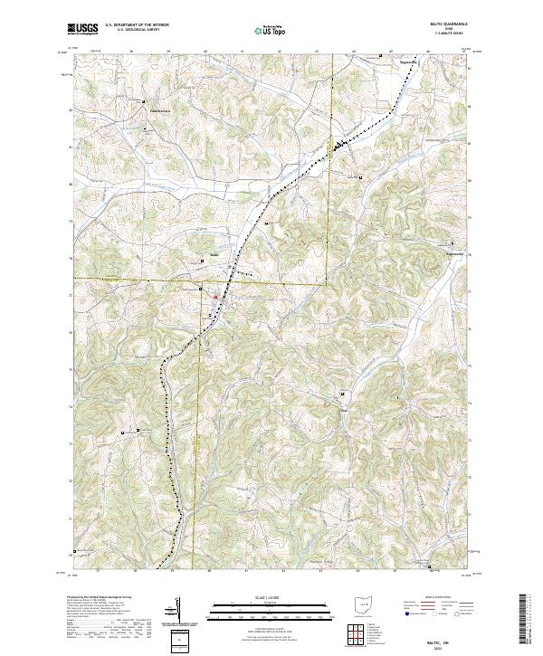 USGS Topographic Map – Baltic