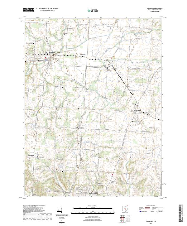 USGS Topographic Map – Baltimore