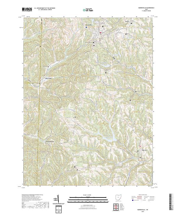 USGS Topographic Map – Barnesville