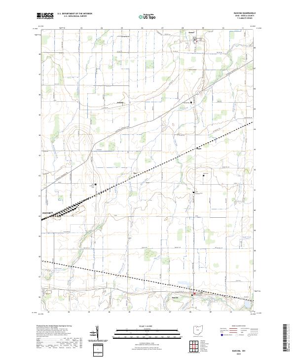 USGS Topographic Map – Bascom