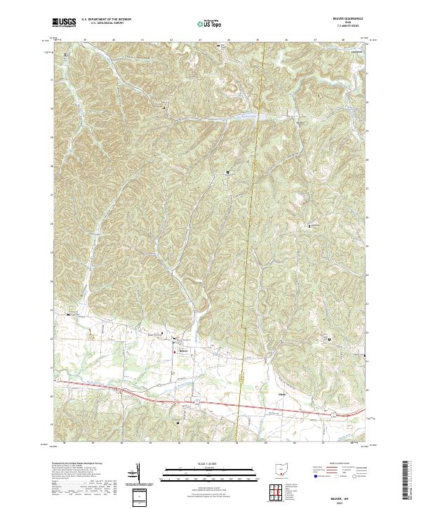 USGS Topographic Map – Beaver
