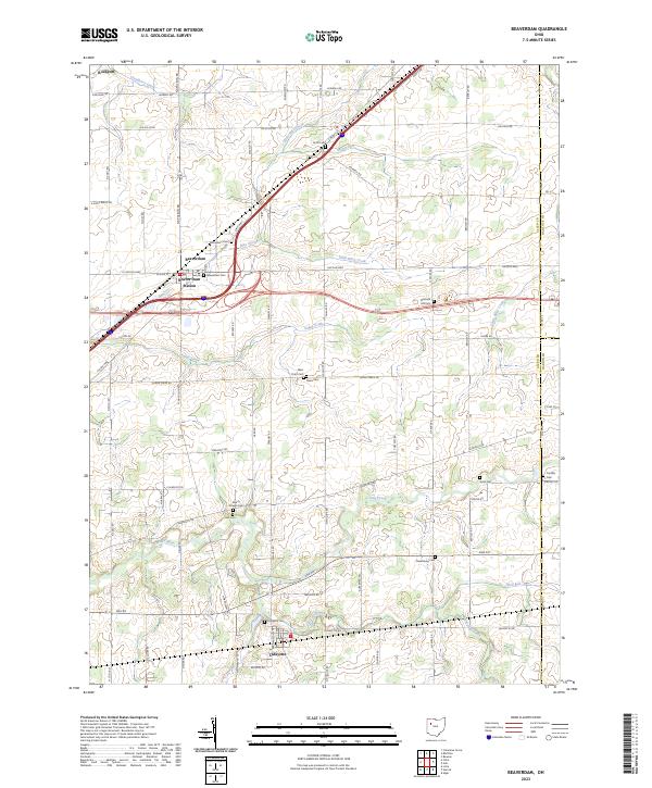 USGS Topographic Map – Beaverdam