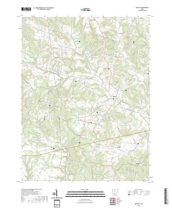 USGS Topographic Map – Belfast