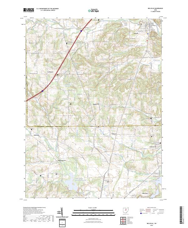 USGS Topographic Map – Bellville