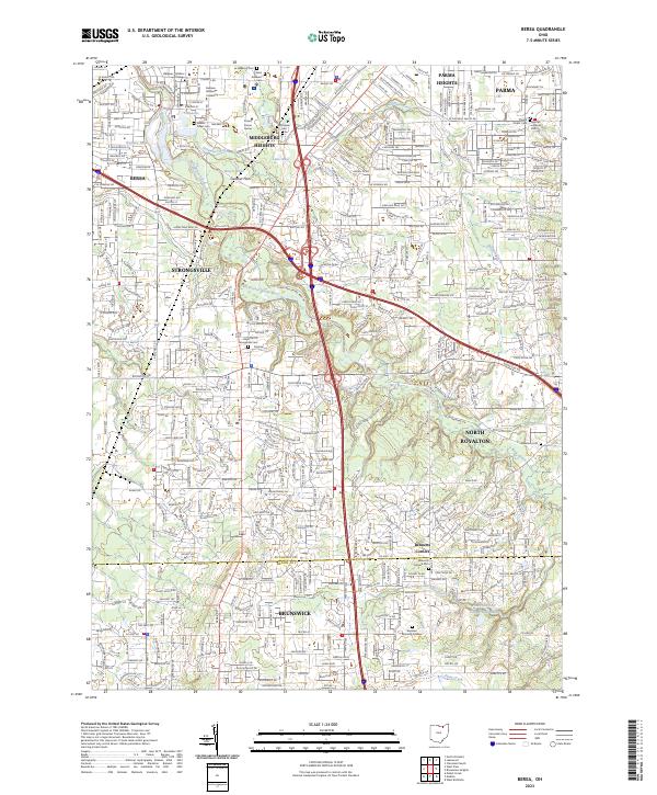 USGS Topographic Map – Berea