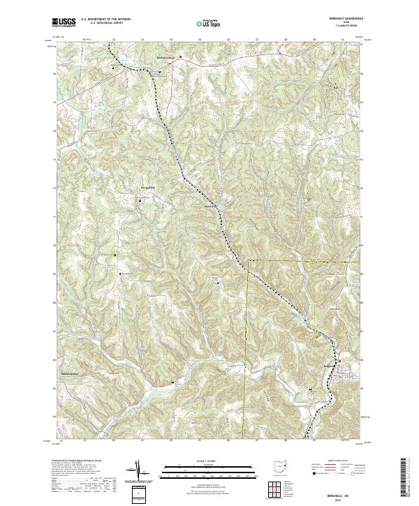 USGS Topographic Map – Bergholz