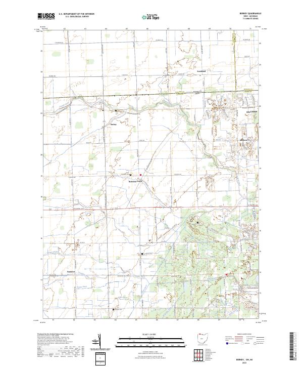 USGS Topographic Map – Berkey