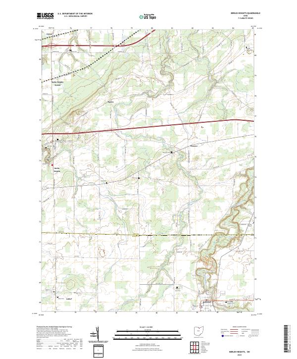 USGS Topographic Map – Berlin Heights