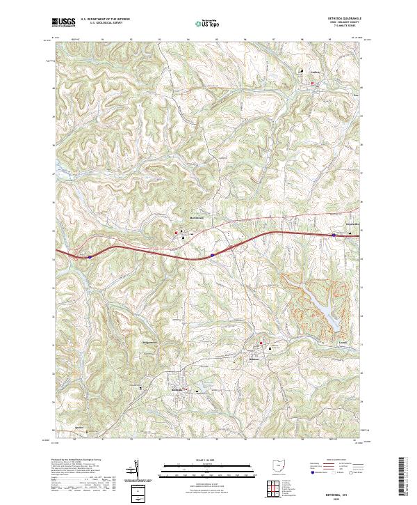 USGS Topographic Map – Bethesda