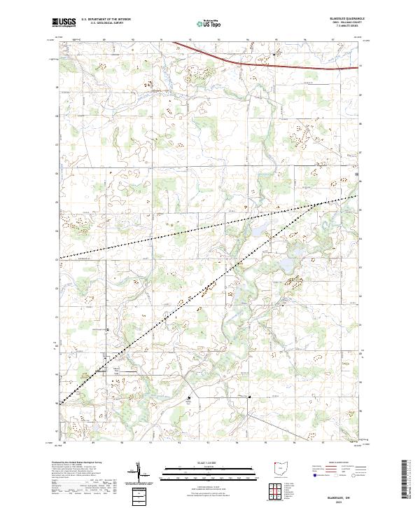 USGS Topographic Map – Blakeslee